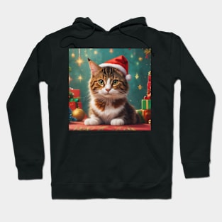 Funny Christmas Cat Hoodie